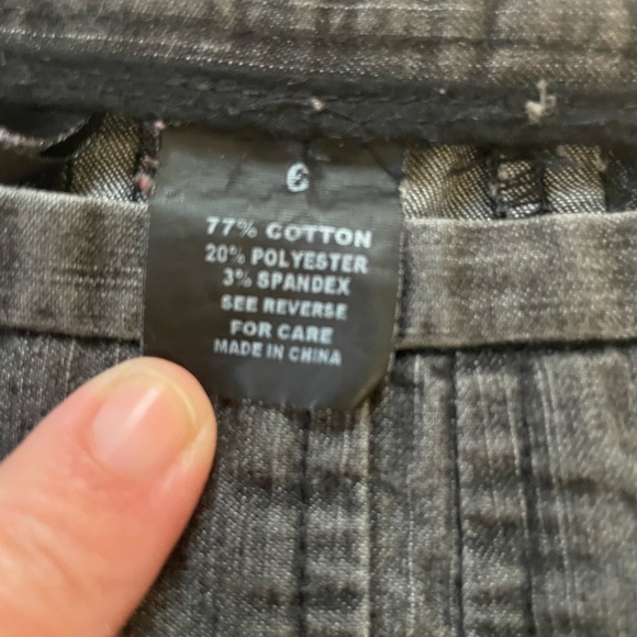 New Directions Grey Denim Midi Skirt - Picture 13 of 13